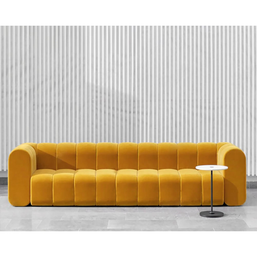 HMR - Modern 3-Seater Sofa with Velvet Upholstered