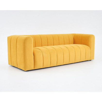 HMR Modern 3-Seater Sofa with Velvet Upholstered - Yellow