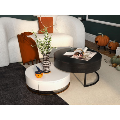 HMR Modern 67" Curved 2 Seater Sofa with Boucle Upholstered - White