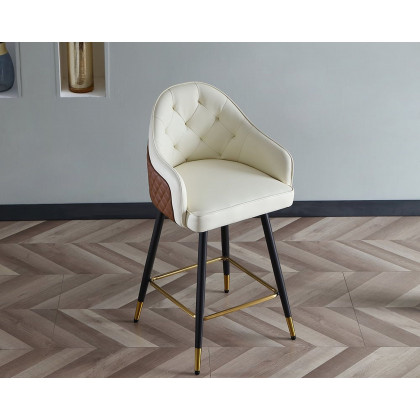 HMR - Modern Counter Stools with PU Leather Upholstery