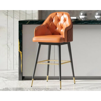 HMR - Modern Counter Stools with PU Leather Upholstery