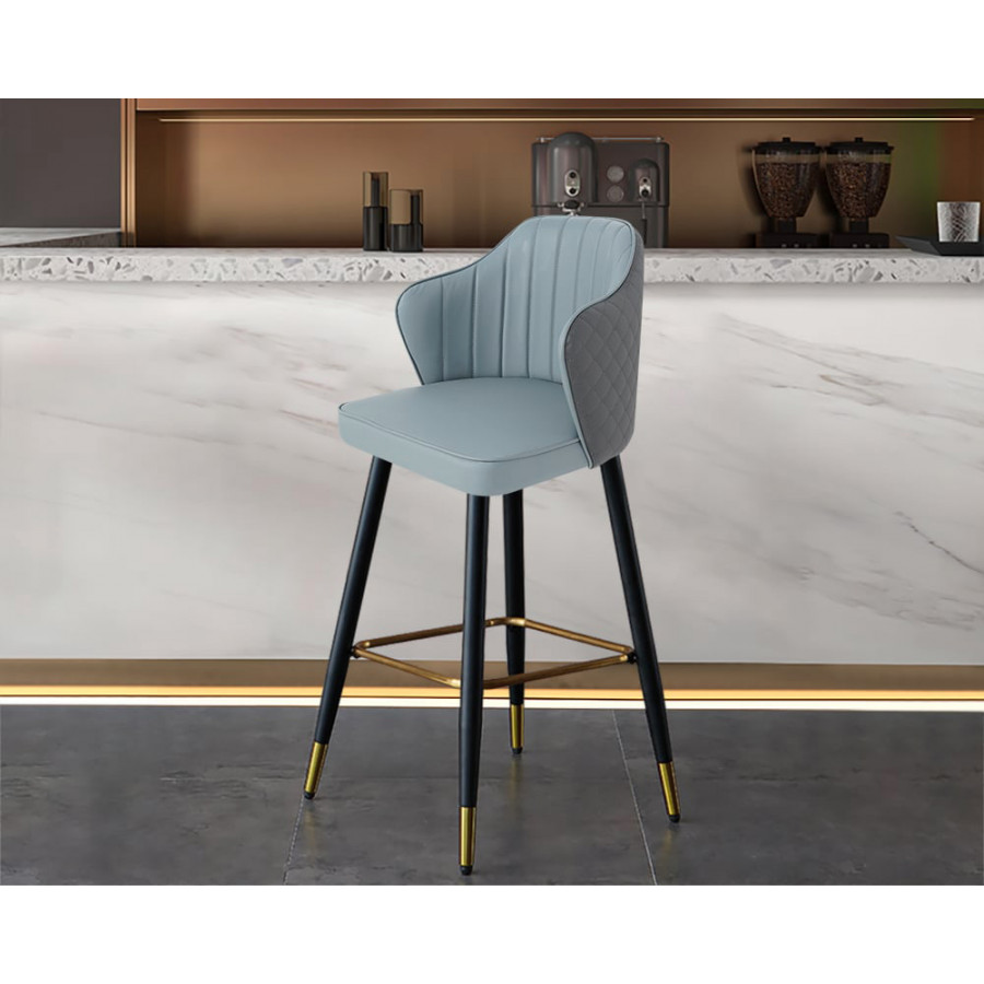 HMR - Modern Bar Stools with PU Leather Upholstery