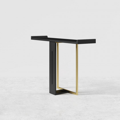 HMR Narrow 47" Console Table - Black/Gold