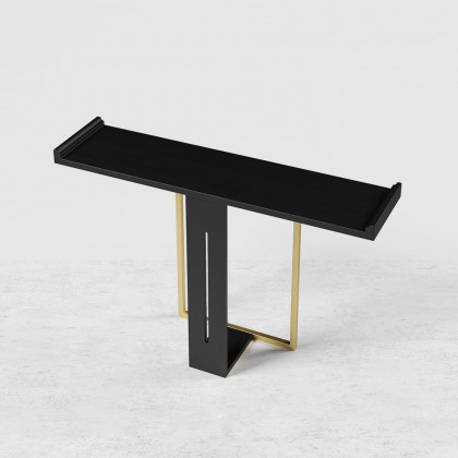 HMR Narrow 47" Console Table - Black/Gold