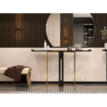 HMR Narrow 47" Console Table - Black/Gold