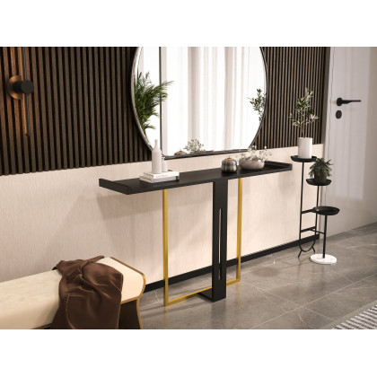HMR Narrow 47" Console Table - Black/Gold