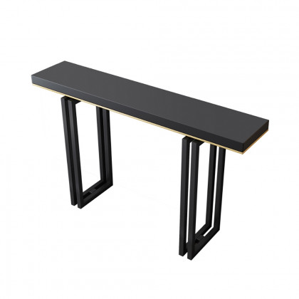 HMR - Accent Solid Wood and Metal Narrow Console Table in Large 47" in 47.2"L