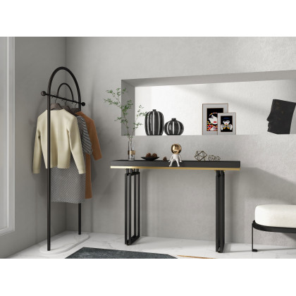 HMR - Accent Solid Wood and Metal Narrow Console Table in Large 47" in 47.2"L