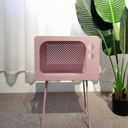 HMR Stert Series Modern End Table - Fresh Pink