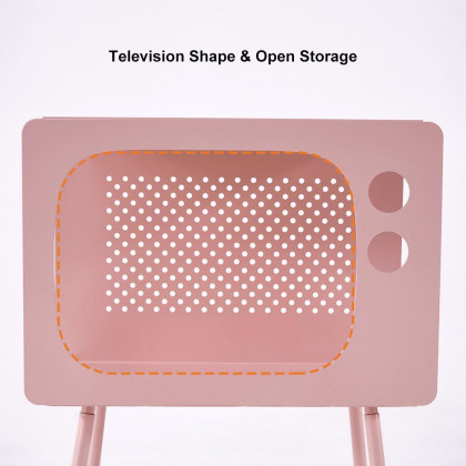 HMR Stert Series Modern End Table - Fresh Pink