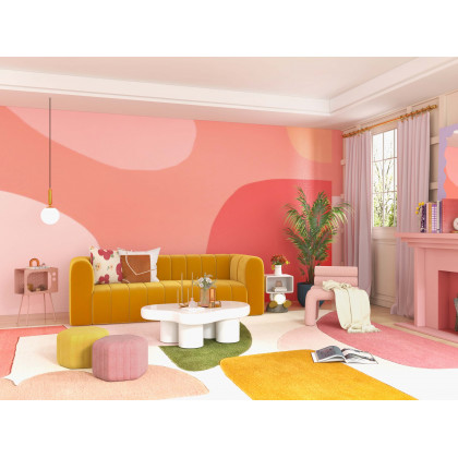 HMR Stert Series Modern End Table - Fresh Pink