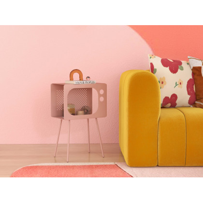 HMR Stert Series Modern End Table - Fresh Pink