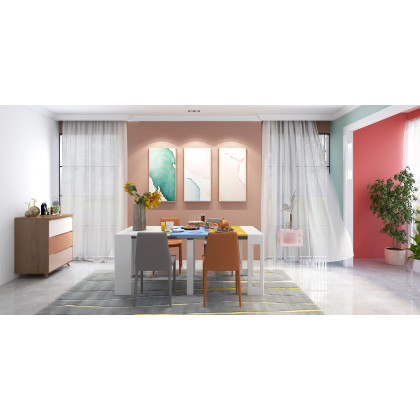 HMR Stert Series Modern End Table - Fresh Pink
