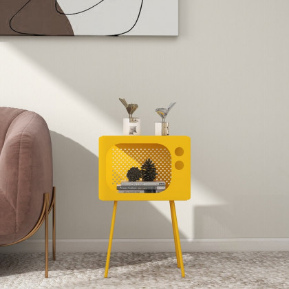 HMR Stert Series Modern End Table - Fresh Yellow
