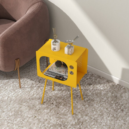 HMR Stert Series Modern End Table - Fresh Yellow