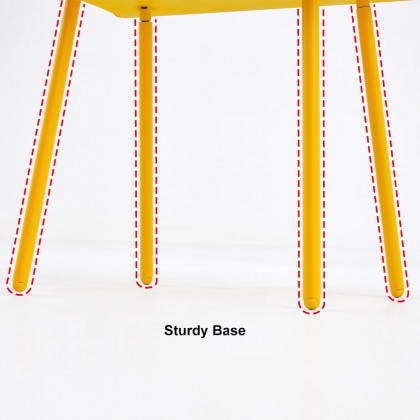 HMR Stert Series Modern End Table - Fresh Yellow