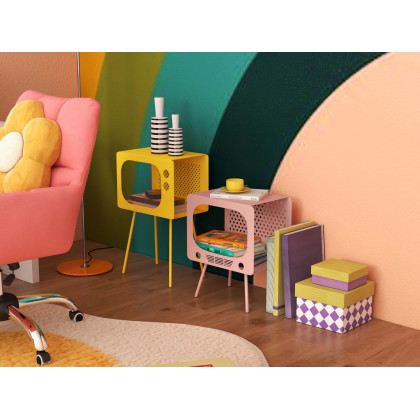 HMR Stert Series Modern End Table - Fresh Yellow