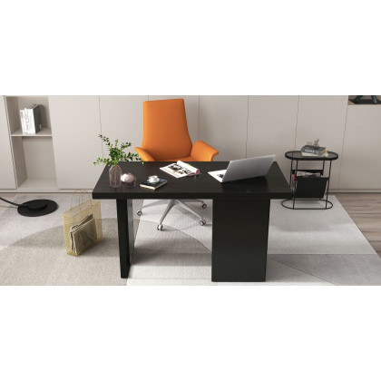 HMR - Oval Table Magazine Holder in Black