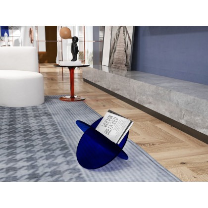 HMR - End and Accent and Clear Side Table in Amber