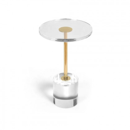 HMR - Side Table End Table Stainless Steel in 22.4"H