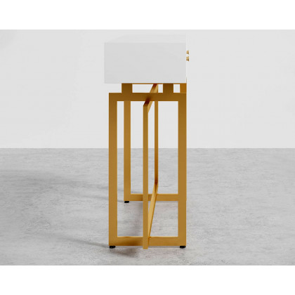 HMR - Modern Narrow 40" Console Table with Storage Drawers
