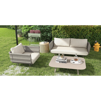 HMR - Round End Table with Storage in Rattan