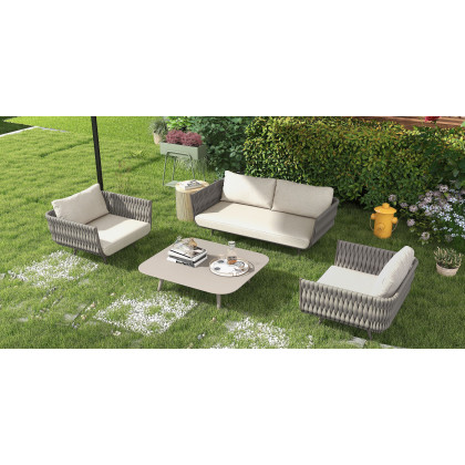HMR - Round End Table with Storage in Rattan