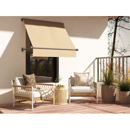 HMR - Round End Table with Storage in Rattan