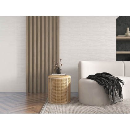 HMR - Round End Table with Storage in Rattan