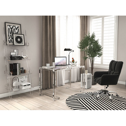 HMR - Foldable End Table with Storage Side Table in White