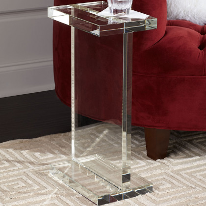 HMR - Square Acrylic End Table in Clear