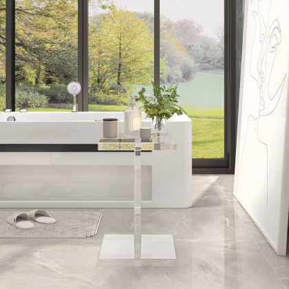 HMR - Square Acrylic End Table in Clear