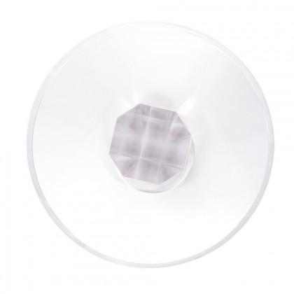 HMR - End Table Modern Clear Side Table in 23.6"H, Acrylic