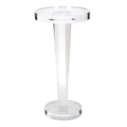 HMR - End Table Modern Clear Side Table in 23.6"H, Acrylic