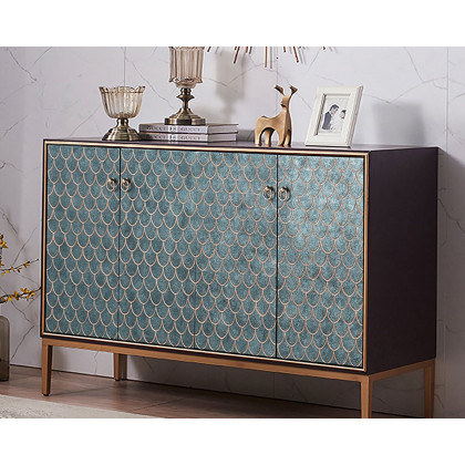 HMR - Modern 59" Sideboards Buffet with Doors & Shelves