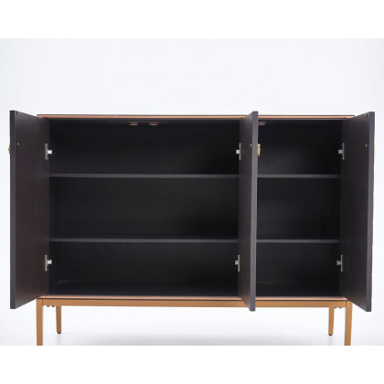 HMR Modern 47" Sideboards Buffet with Doors & Shelves - Blue