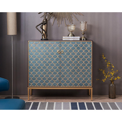 HMR - Modern 59" Sideboards Buffet with Doors & Shelves