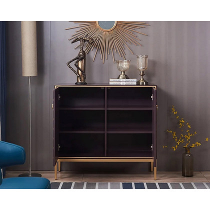 HMR Modern 39" Sideboards Buffet with Doors & Shelves - Blue