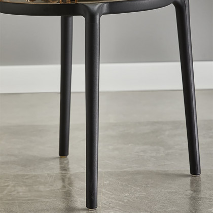 HMR Modern Acrylic Dining Chairs - Amber