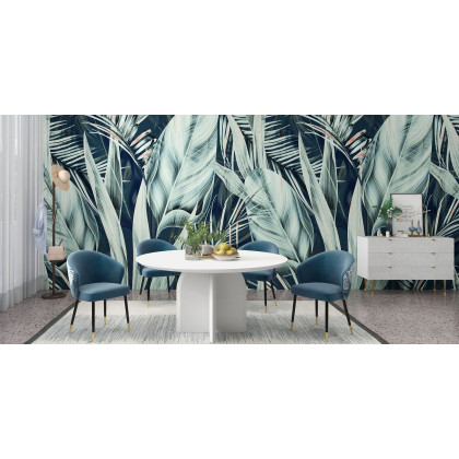HMR Modern Dining Chairs with Velvet Upholstery - Greenish Blue, 1-Piece