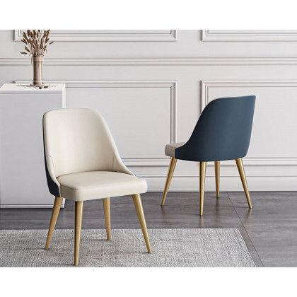 HMR - Modern Dining Chairs with PU Leather Upholstery
