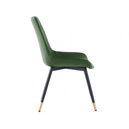HMR Dining Chair with PU Leather Upholstery (Set of 2) - Green