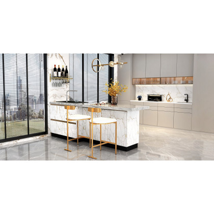 HMR - Nordic Wall Mounted Wine Rack Glass Rack in Gold