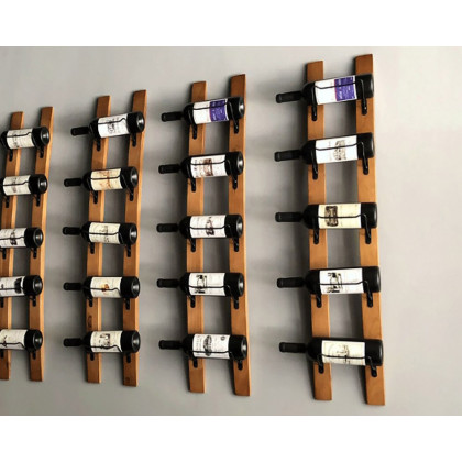 HMR - Wooden Wall Wine Rack in Natural