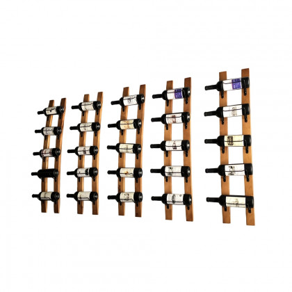 HMR - Wooden Wall Wine Rack in Natural