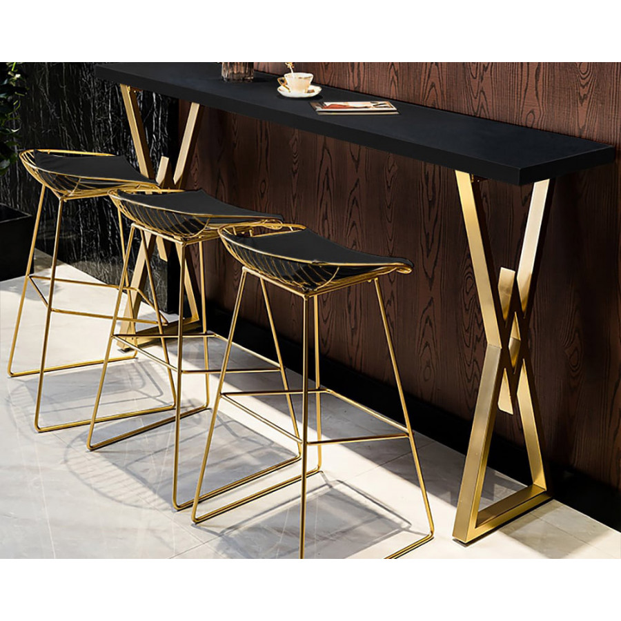 HMR - Modern 63" Rectangular Dining Table for Breakfast Nook