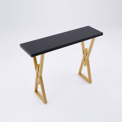HMR Modern 55" Rectangular Dining Table for Breakfast Nook - Black