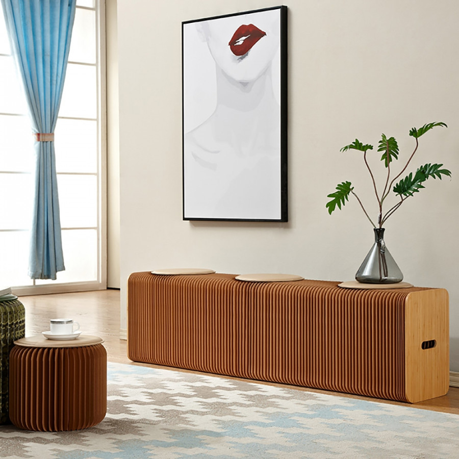 HMR - Farmhouse Extension-Type Dining Bench in Natural