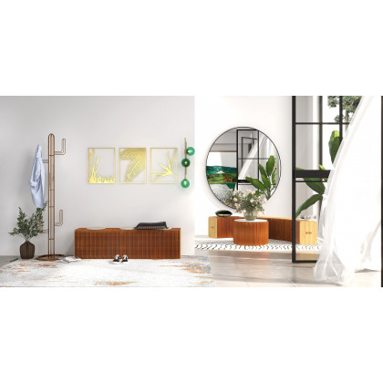 HMR - Farmhouse Extension-Type Dining Bench in Natural