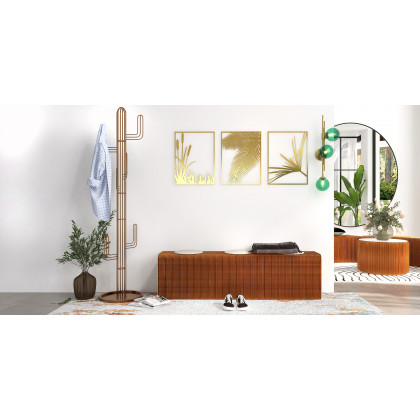 HMR - Farmhouse Extension-Type Dining Bench in Natural